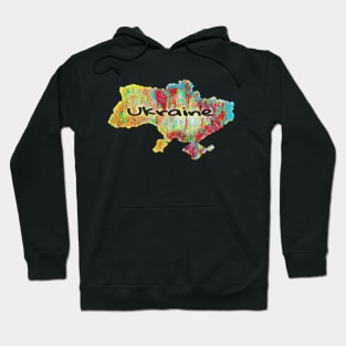 Map of Ukraine Hoodie